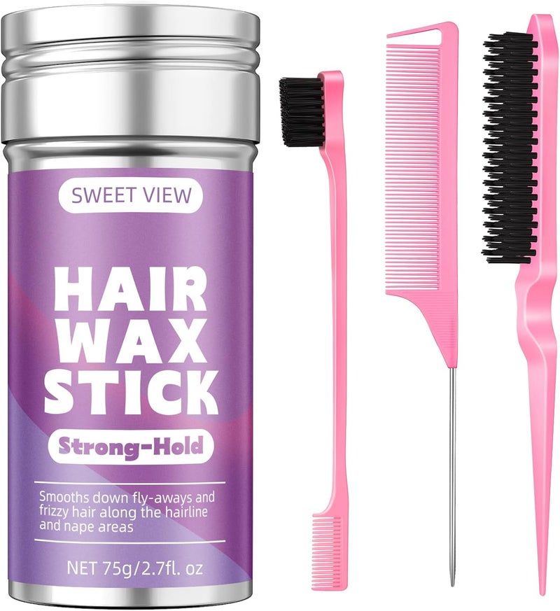 SWEET VIEW Hair Wax Stick & Brush Set - Image 1